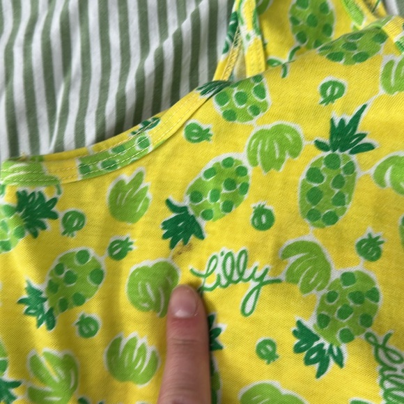 RARE Vintage 1970’s Lilly Pulitzer Yellow Stretch Pineapple Sundress - Picture 7 of 7